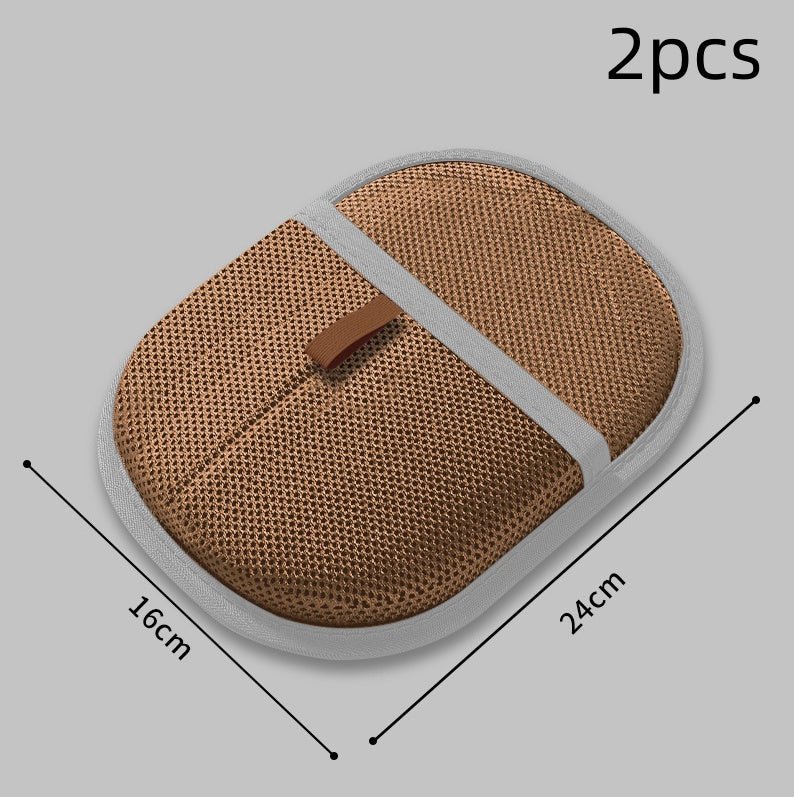 2-in-1 Pet Hair Remover Mitt and Deshedding Brush Glove for Dogs, Cats, and More - silverfoxgoods